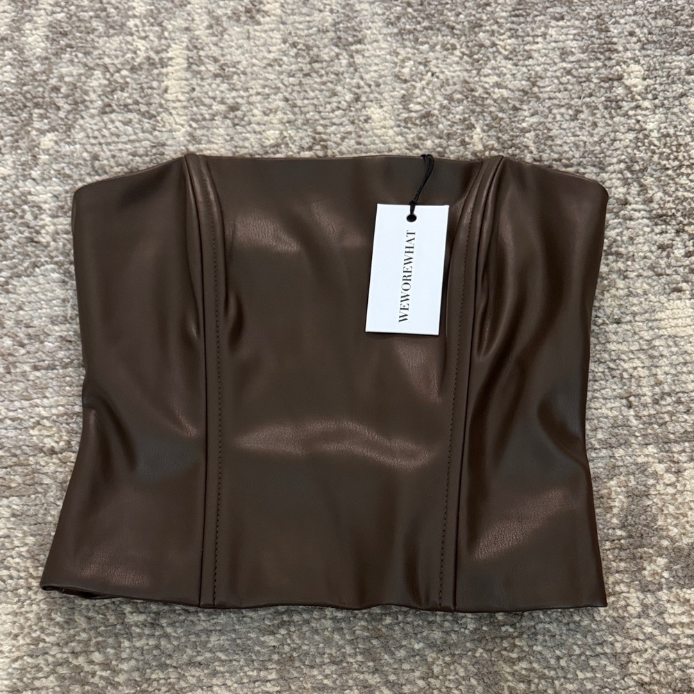 WeWoreWhat Brown Tube Top